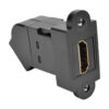 Tripp Lite series HDMI All-in-One Keystone/Panel Mount Angled Coupler (F/F), Black