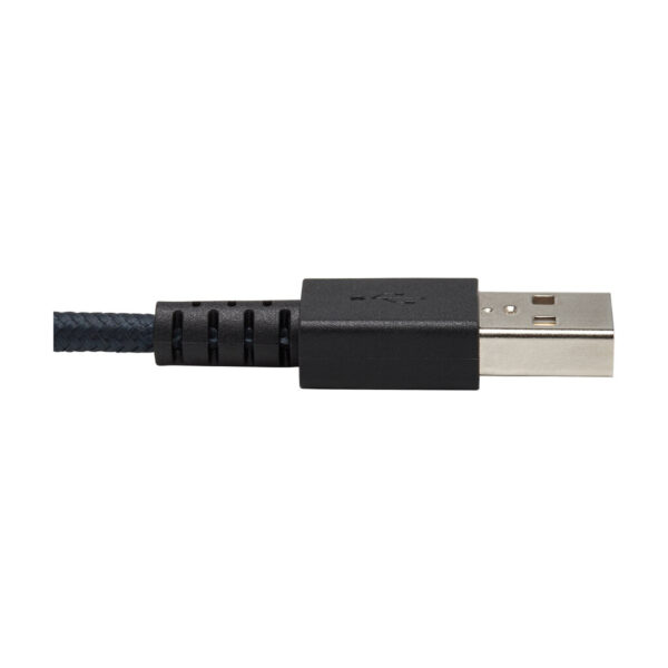Tripp Lite series Heavy-Duty USB-A to USB-C Cable, USB 2.0, UHMWPE and Aramid Fibers, (M/M), Gray, 6 ft. (1.83 m)