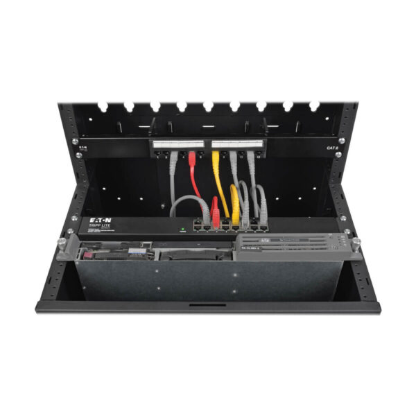 Tripp Lite series SmartRack 12U Low-Profile Vertical-Mount Wall-Mount Small Server Rack Enclosure