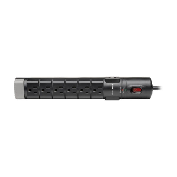 Tripp Lite series Protect It! 8-Outlet Surge Protector, 6 ft. (1.83 m) Cord, 2160 Joules, Tel/DSL Protection, Cord Clip