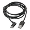 c91618095fd431fea91389e39abaac33 Tripp Lite series USB-A to USB-C Cable, Right-Angle USB-C, USB 2.0, (M/M), 6 ft. (1.83 m)