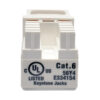 c923538875a9cb58bff43dbb20a3e923 Tripp Lite series Cat6/Cat5e 110 Style Punch Down Keystone Jack - White, TAA