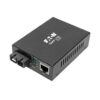 c931060454c495d4ce77ab1380bb4494 Tripp Lite series Gigabit Singlemode Fiber to Ethernet Media Converter, POE+ - 10/100/1000 SC, 1310 nm, 20 km (12.4 mi.)