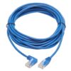 Tripp Lite series Left-Angle Cat6 Gigabit Molded Slim UTP Ethernet Cable (RJ45 Left-Angle M to RJ45 M), Blue, 15 ft. (4.57 m)