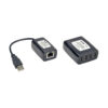 Tripp Lite series 4-Port Plug-and-Play USB 2.0 over Cat5/Cat6 Extender Kit, Transmitter & Receiver, USB up to 164.04 ft. (50M), TAA