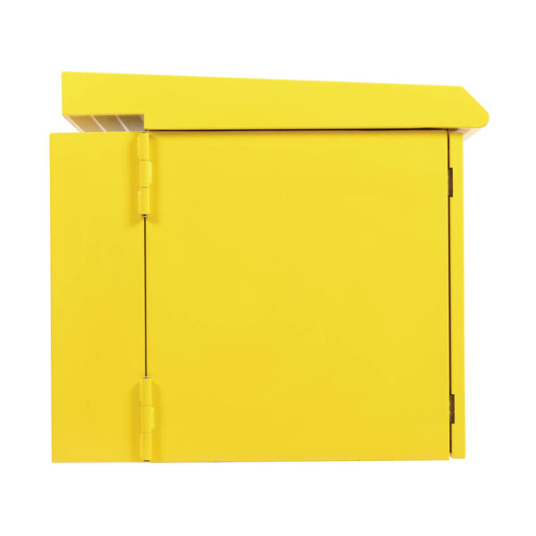 Tripp Lite SmartRack 12U NEMA 3R Industrial Wall-Mount Enclosure, Locking, Hinged Back, Fan with Thermal Switch, 28 in. Deep, Yellow - SRN3RY12US