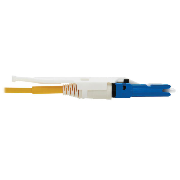 Tripp Lite series 400G Duplex Singlemode 9/125 OS2 Fiber Optic Cable (CS-UPC/LC-UPC), Round LSZH Jacket, Yellow, 1 m