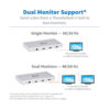 Tripp Lite series 4-Port Thunderbolt 4 Hub - 8K, 2x 4K 60 Hz, USB 3.2 Gen 2, USB-A Port, 100W Charging, Gray