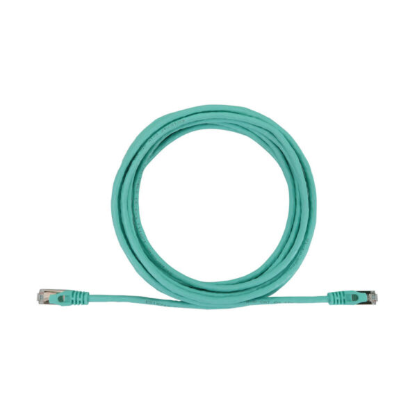 ca02ecfda61cd176337fba3b0e170cd9-1 Tripp Lite series Cat6a 10G Snagless Shielded Slim STP Ethernet Cable (RJ45 M/M), PoE, Aqua, 25 ft. (7.6 m)