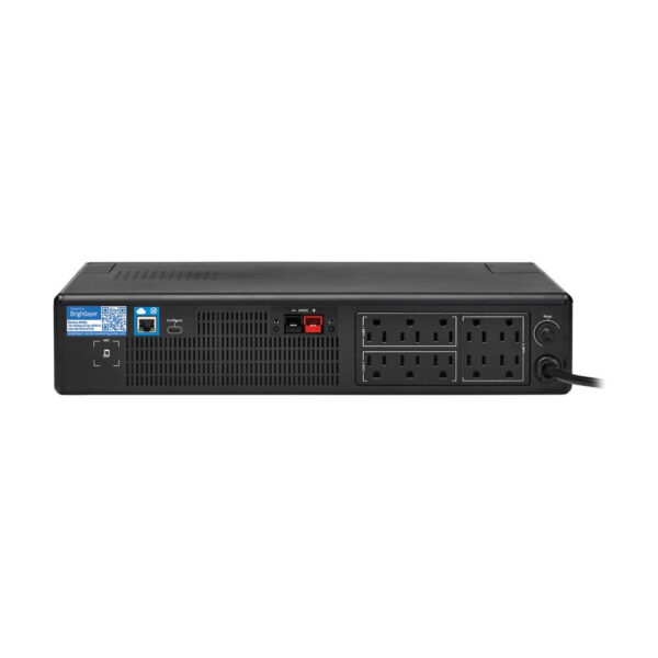 Tripp Lite 1.44kVA 1.05kW 120V Line-Interactive Cloud-Connected UPS - 10 5-15R Outlets, LCD, 5-15P Plug, 2U Rack/Tower - SMART1500LCDXNC