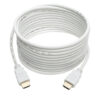 Tripp Lite series High-Speed HDMI Cable, Gripping Connectors, 4K @30Hz (M/M), White, 16 ft. (4.88 m)