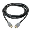 Tripp Lite series 4K HDMI Cable with Gripping Connectors (M/M) - 4K 60 Hz / 1440p 144 Hz, HDR10, 4:4:4, 18Gbps, HDCP 2.2/ARC, Black, 10 ft.