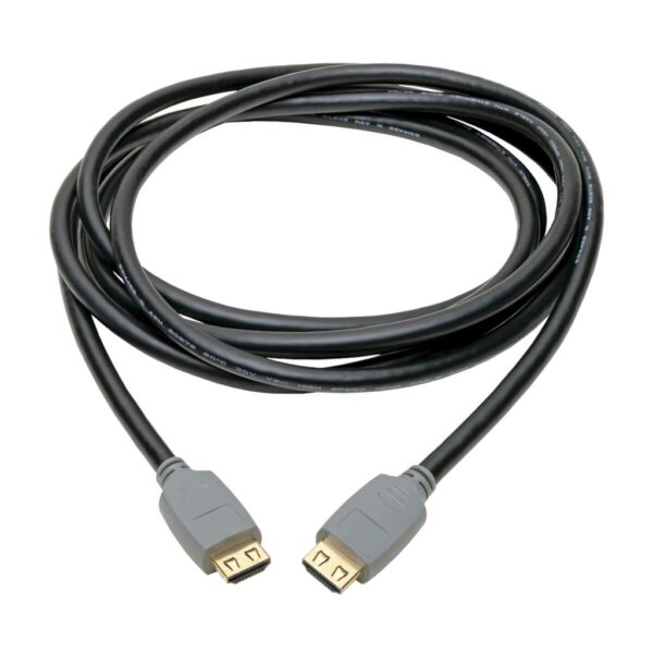 Tripp Lite series 4K HDMI Cable with Gripping Connectors (M/M) - 4K 60 Hz / 1440p 144 Hz, HDR10, 4:4:4, 18Gbps, HDCP 2.2/ARC, Black, 10 ft.