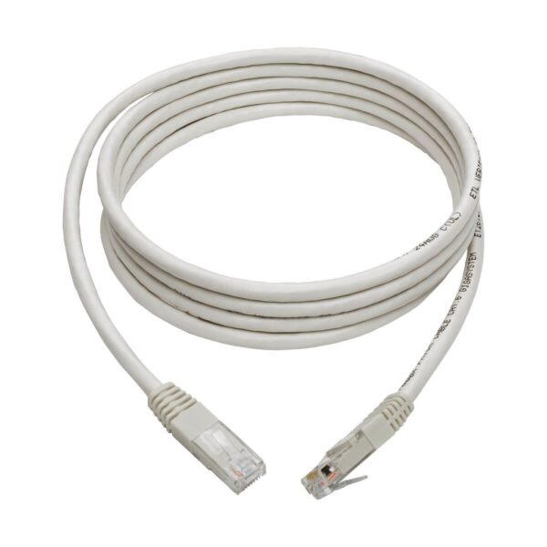 ca6a66861545d26994d48222dd39817d Tripp Lite series Cat6 Gigabit Molded (UTP) Ethernet Cable (RJ45 M/M), PoE, White, 7 ft. (2.13 m)