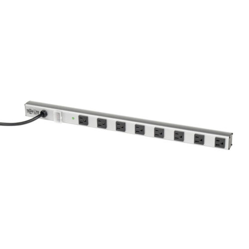Tripp Lite series 8-Outlet Power Strip with Surge Protection, 6 ft. (1.83 m) Cord, 1050 Joules, 2 ft. (0.61 m) length