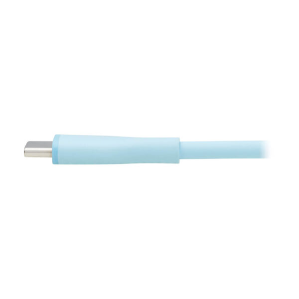 Tripp Lite series Safe-IT USB-A to USB-C Antibacterial Cable, USB 2.0, Ultra Flexible (M/M), Light Blue, 6 ft. (1.8 m)