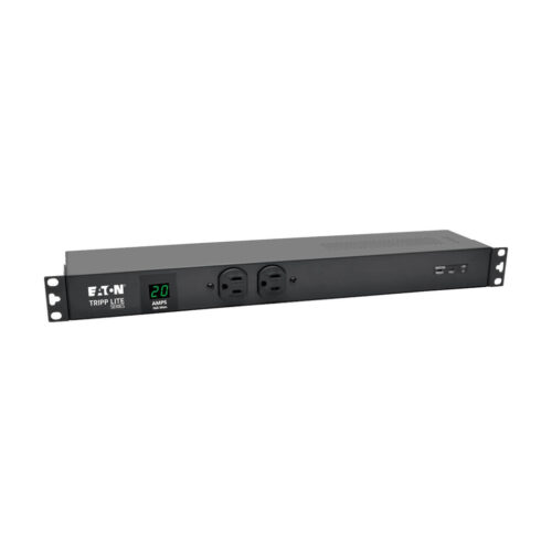 Tripp Lite 2kW 1-Phase Local Metered PDU with ISOBAR, 3840 Joules, 100-127V, 12x 5-20R, 2x 5-15R, L5-20P/5-20P, 15 ft. Cord, 1U Rack - PDUMH20-ISO