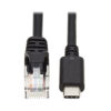 cab193f32843e894a9908e0aed3904e2 Tripp Lite series USB-C to RJ45 Serial Rollover Cable (M/M) - Cisco Compatible, 250 Kbps, 6 ft. (1.8 m)
