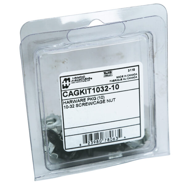 cagkit1032-10 Hammond 10PK 10-32 CAGNUTS & SCREWS