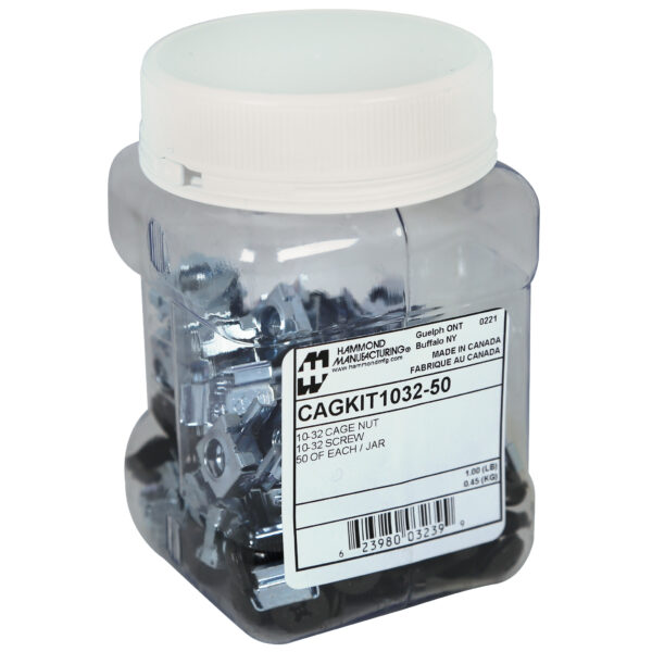 Hammond 50PK 10-32 CAGNUTS & SCREWS