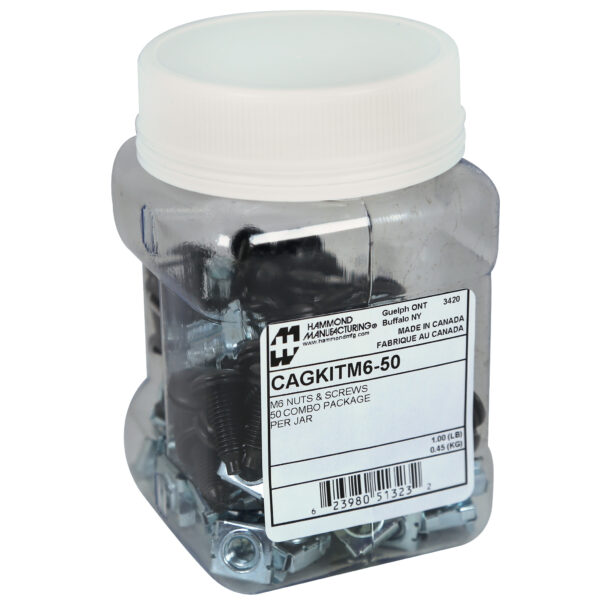 Hammond 50PK M6 CAGNUTS & SCREWS