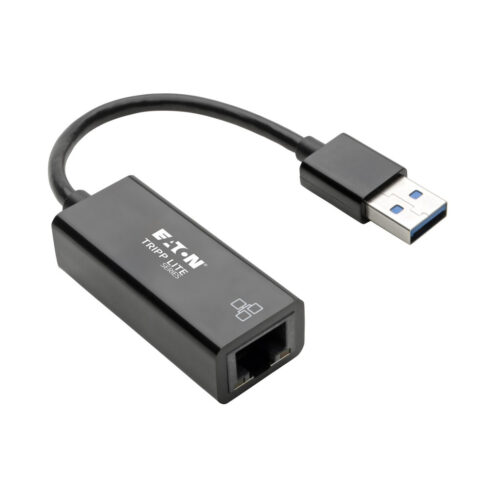 Tripp Lite series USB 3.0 to Gigabit Ethernet NIC Network Adapter - 10/100/1000 Mbps, Black