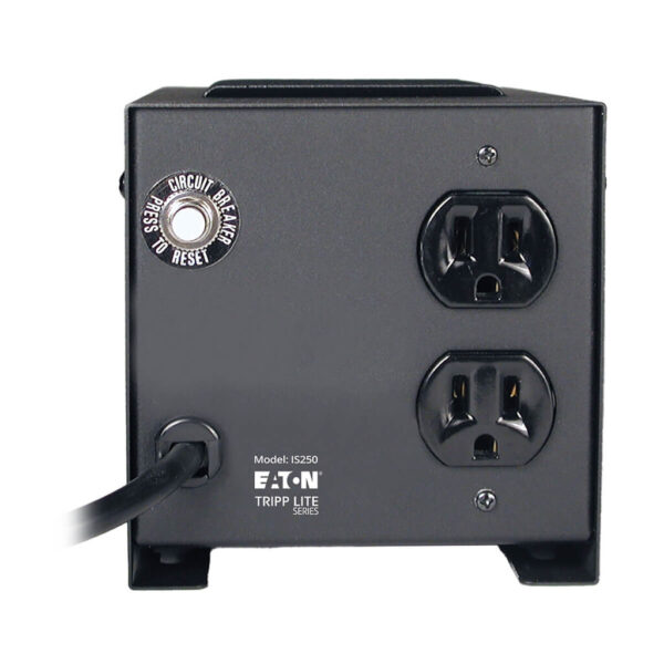 Tripp Lite series Isolator Series 120V 250W Isolation Transformer-Based Power Conditioner, 2 Outlets, TAA