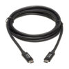 Tripp Lite series Thunderbolt 3 Passive Cable (M/M) - 20 Gbps, 5A 100W Power Delivery, 4K/60 Hz, 2M (6.56 ft.), Black
