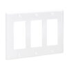 cbbc9a89f49820b521c0067a50a06d9f Tripp Lite series Triple-Gang Faceplate, Decora Style - Vertical, White, TAA