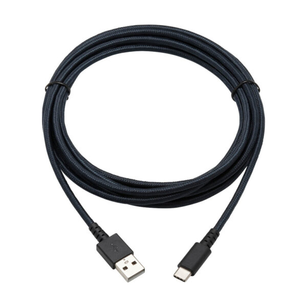 Tripp Lite series Heavy-Duty USB-A to USB-C Cable, USB 2.0, UHMWPE and Aramid Fibers, (M/M), Gray, 10 ft. (3.05 m)