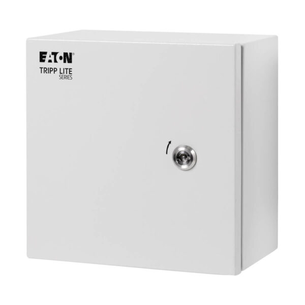 Tripp Lite series SmartRack Outdoor Industrial Enclosure with Lock - NEMA 4, Surface Mount, Metal Construction, 10 x 10 x 6 in., Gray