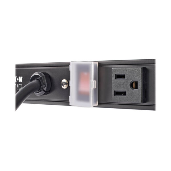 Tripp Lite series 8-Outlet Vertical Power Strip, 120V, 15A, NEMA 5-15P, 15 ft. (4.57 m) Cord, 24 in., Black Housing