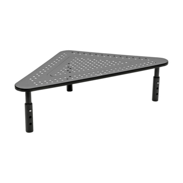 Tripp Lite series Monitor Riser for Desk, 12 x 20 in. - Height Adjustable, Corner, Metal, Black