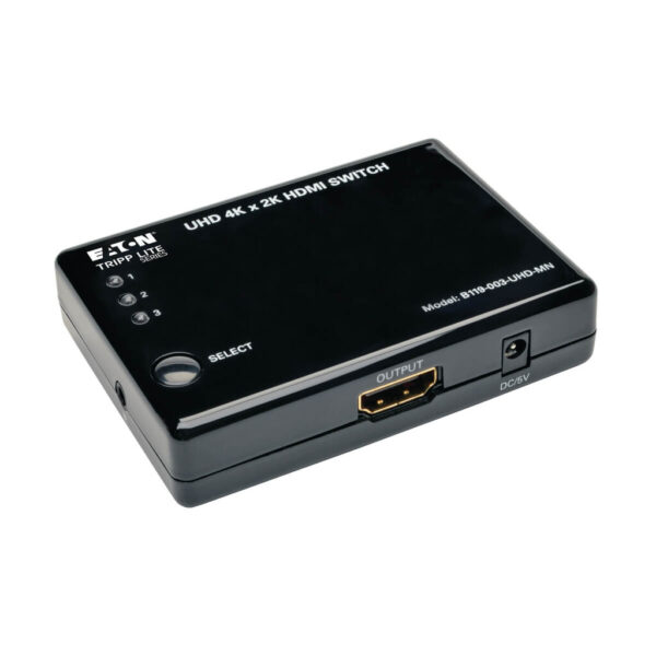cc5f167a30bbe7dbc13da8aee27be289 Tripp Lite series 3-Port HDMI Mini Switch with Remote Control - 4K (HDMI F/3xF), 3D, HDCP 1.4, EDID