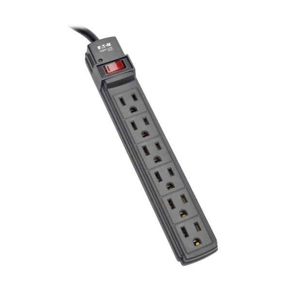 cc651c28b1d42aab72ed6d51efd091f8 Tripp Lite series Power It! 6-Outlet Power Strip, 6 ft. (1.83 m) Cord, Black Housing