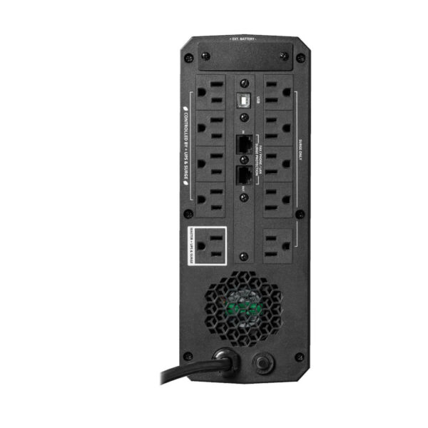 Tripp Lite series 1500VA 900W 120V Pure Sine Wave Gaming UPS Battery Backup - LCD, AVR, RGB LEDs, USB Charging, Power Saving