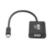 Tripp Lite series Keyspan Mini DisplayPort to Active VGA Adapter, Video Converter (M/F), Black, 6-in. (15.24 cm)