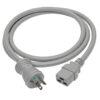 cd1f067b615c1465c5e9e9fea7bdd85a Tripp Lite series Hospital-Grade Power Cord, NEMA 5-20P to C19 - Heavy-Duty, Green Dot, 20A, 125V, 12 AWG, 6 ft. (1.83 m), Gray