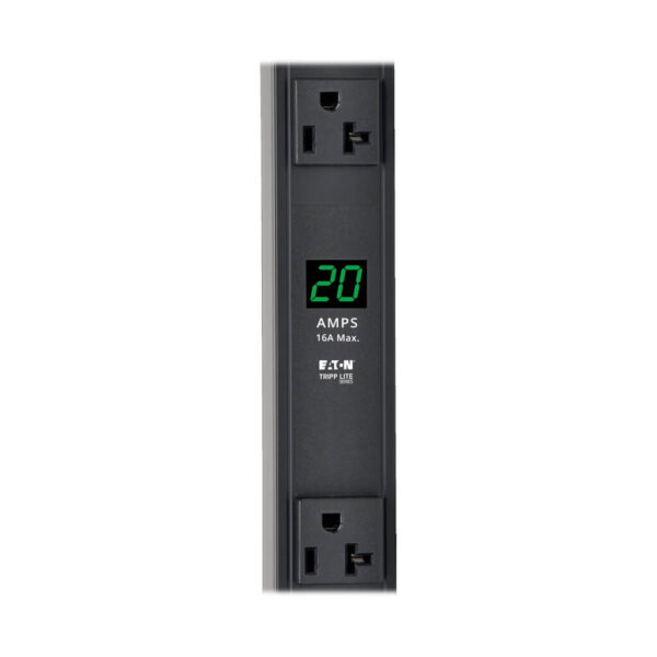 Tripp Lite series 2kW Single-Phase Local Metered PDU, 100-127V Outlets (14 5-15/20R), L5-20P/5-20P adapter, 0U Vertical, 36 in. Height