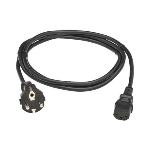 cd7003195bef6fd9540174925bbb7ce5 Tripp Lite series PDU Power Cord, Schuko to C13 - 10A, 100-250V, H05VV-F, 2 m (6.6 ft.), Black