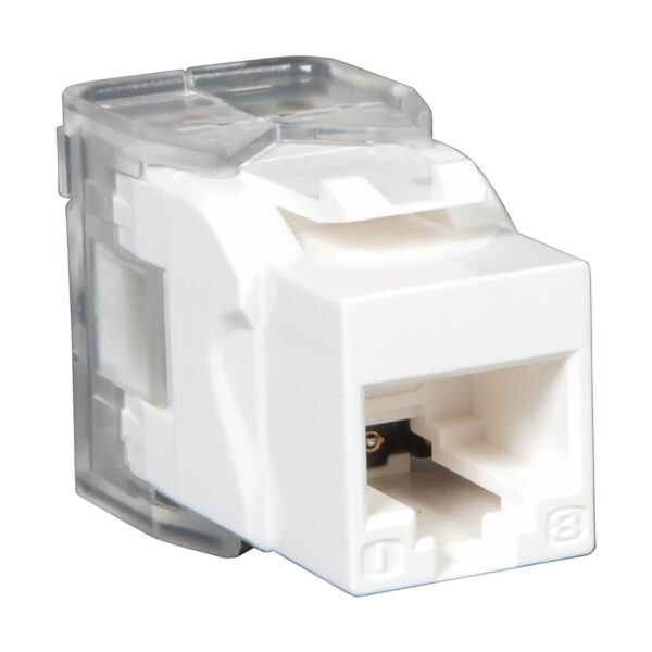 Tripp Lite series Toolless Cat6/5e Keystone Jack - White, TAA