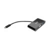 Tripp Lite series USB-C to VGA Adapter with USB 3.x (5Gbps) Hub Ports and 60W PD Charging, Black