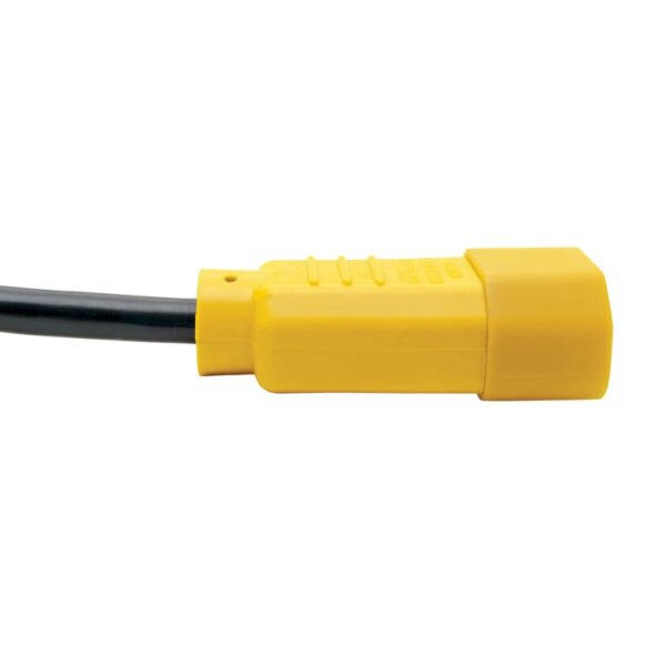 Tripp Lite series PDU Power Cord, C13 to C14 - 10A, 250V, 18 AWG, 4 ft. (1.22 m), Yellow