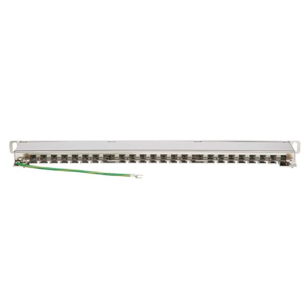 Tripp Lite series Cat5e/Cat6 24-Port Patch Panel - Shielded, Krone IDC, 568A/B, RJ45 Ethernet, 0.5U Rack-Mount, TAA