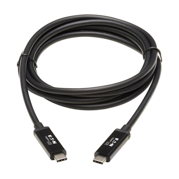 Tripp Lite series Thunderbolt 3 Active Cable (M/M) - 40 Gbps, 5A 100W Power Delivery, 4K/60 Hz, 2M (6.56 ft.), Black