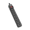 Tripp Lite series Protect It! 6-Outlet Surge Protector, 6 ft. Cord, 360 Joules, Diagnostic LED, Black Housing