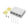 ce03c6a326b3c9f6aa26f0e49293c4df Tripp Lite series Pre-Configured Unshielded Cat6 4-Port Surface-Mount Box, 110 IDC, RJ45, White, TAA - N236-004-WH
