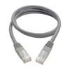 ce25d3116eb74b237616e161e101ef68 Tripp Lite series Cat6 Gigabit Molded (UTP) Ethernet Cable (RJ45 M/M), PoE, Gray, 3 ft. (0.91 m)
