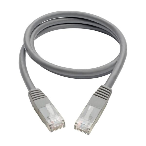 ce25d3116eb74b237616e161e101ef68 Tripp Lite series Cat6 Gigabit Molded (UTP) Ethernet Cable (RJ45 M/M), PoE, Gray, 3 ft. (0.91 m)