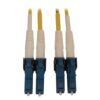 ce41e6c42b7a7183d2fdd054c475c5aa-4 Tripp Lite series 400G Duplex Singlemode 9/125 OS2 Switchable Fiber Optic Cable (LC/UPC M/M), LSZH, Yellow, 3 m (9.8 ft.)